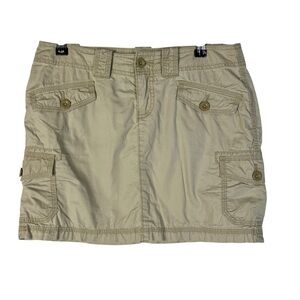 Gap‎ Khaki Cargo Y2K Mini Skirt 4